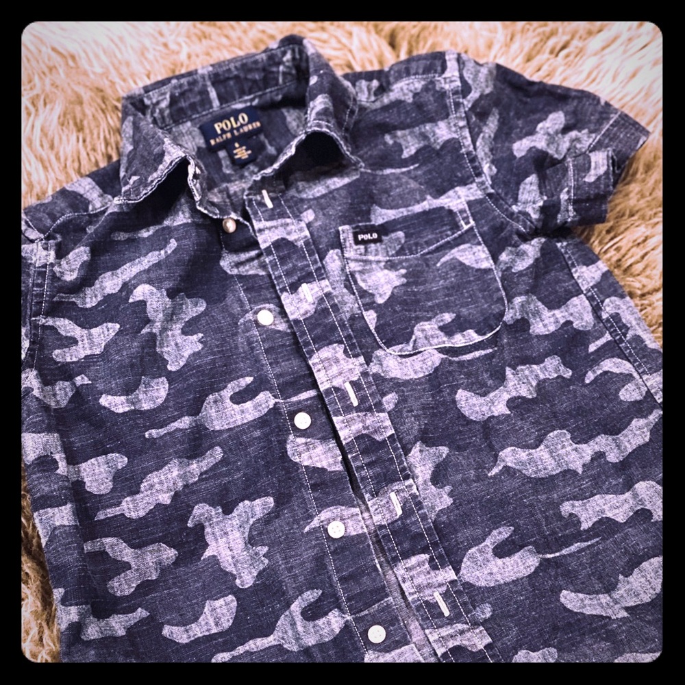 Boys Camo Shirt - Size 6